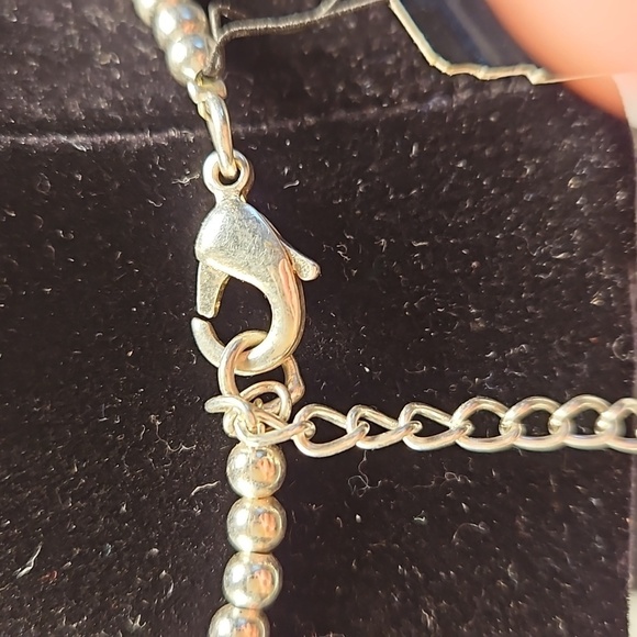 COOKIE LEE Crystal & Silvertone 16" Necklace - Picture 6 of 8